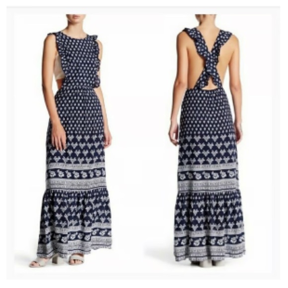 Blue apron dress - Picture 1 of 3